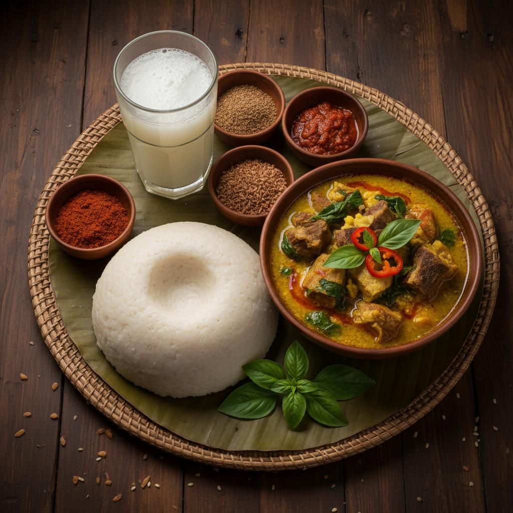 Pounded Yam with Soup